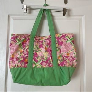 Lilly Pulitzer Slathouse Rock fabric & Canvas Tote Bag